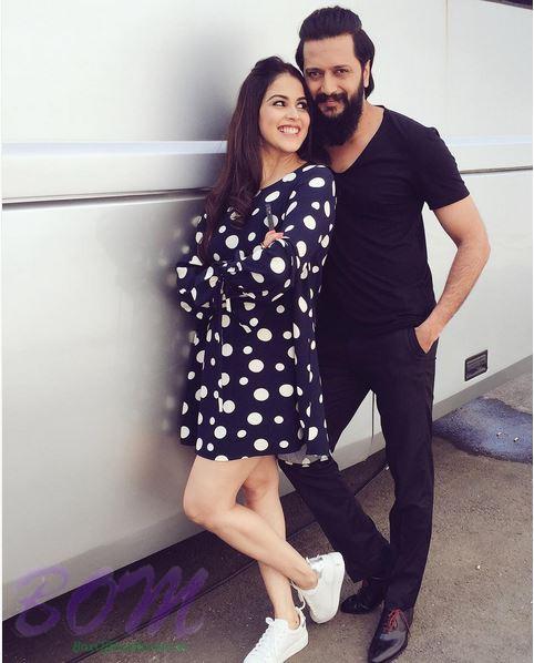 Riteish Deshmukh looking dashing with his baiko Genelia Deshmukh