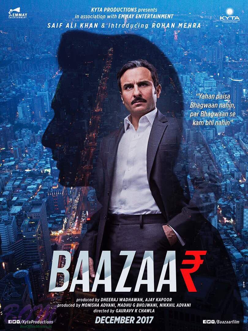 Rohan Mehra with Saif Ali Khan starrer Baazaar movie poster