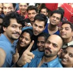 Rohit Shetty and Varun Dhawan day 1 selfie from the sets of Dilwale movie