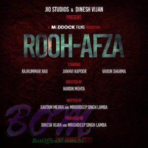 Rooh Afza starring Rajkummar and Jhanvi releasing on 20 Mar 20