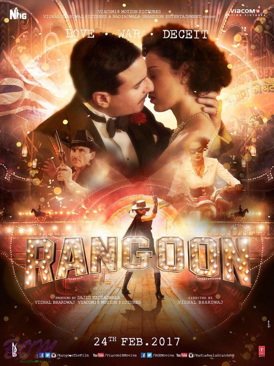 Saif Ali Khan and Kangana Ranaut starrer Rangoon Movie Poster