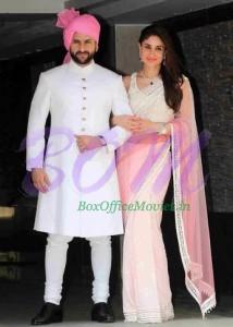 Saif Ali Khan and Kareen Kapoor during Kunal Khemmu wedding