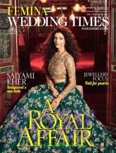 Saiyami Kher cover girl for Weeding Times Magazine Sep 2016 issue