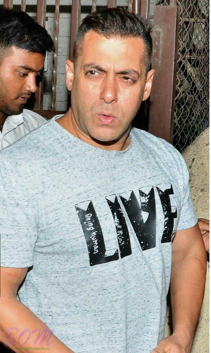 Salman Khan looking handosme in the new hairstyle on June 2016