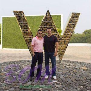 Salman Khan with Amit Bhosle from W Hotel in Goa