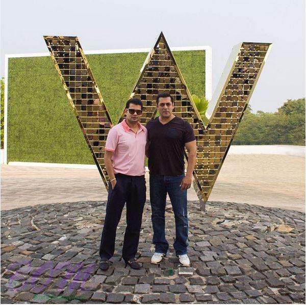 Salman Khan with Amit Bhosle from W Hotel in Goa