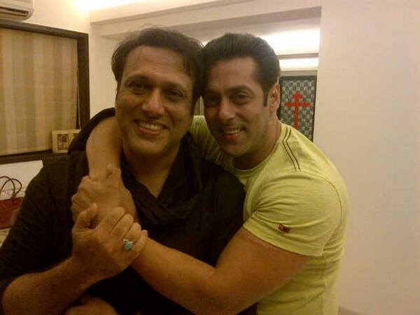 Salman Khan with Govinda