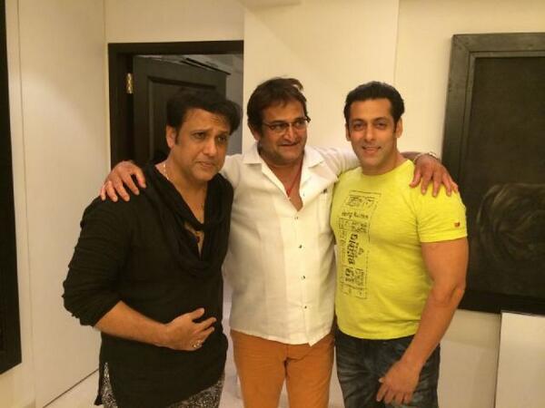 Salman Khan with Mahesh Manjrekar and Govinda