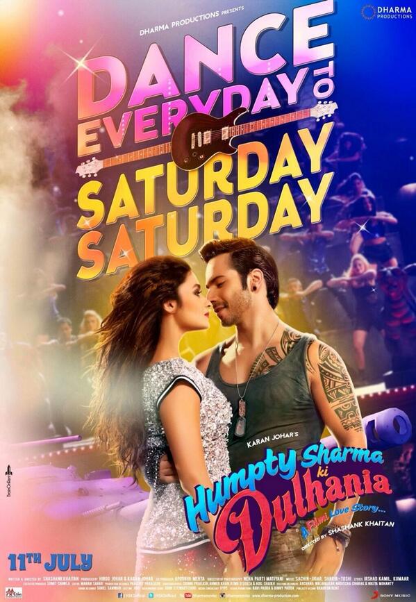 Saturday night poster of Humpty Sharma Ki Dulhania