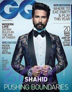 Shahid Kapoor Cover Boy for Go India Magazine Feb 2017 issue