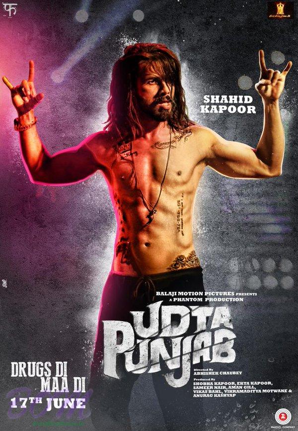 Shahid Kapoor as Tommy Singh in Udta Punjab