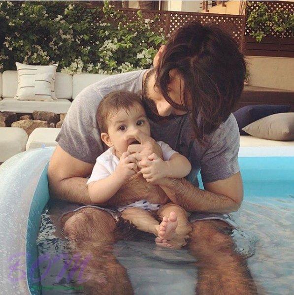 Shahid Kapoor spending quality pool time with his daughter