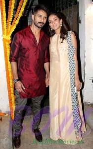 Shahid Kapoor with wife Mira Rajput in an event recently