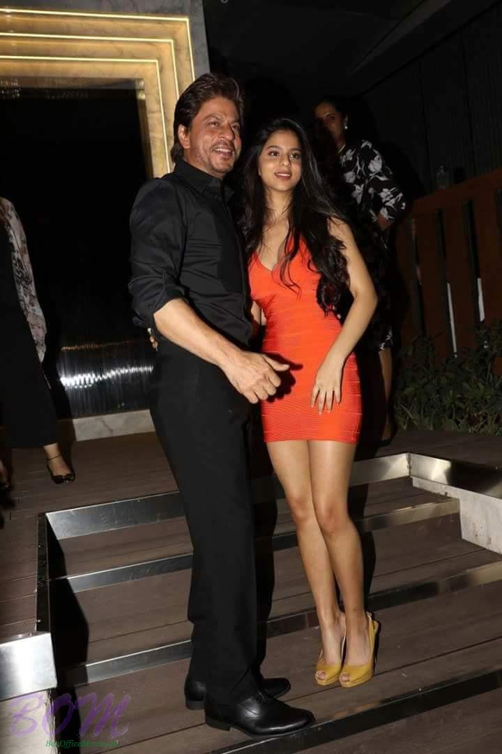Shahrukh Khan first public appearance with daughter Suhana