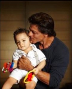 Shahrukh Khan little son AbRam first public with with dad