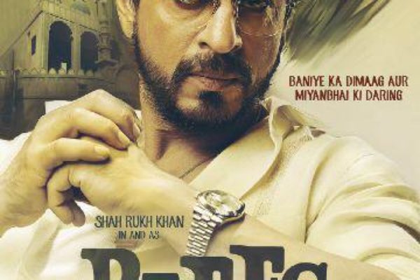 Shahrukh Khan looking daring in Raees movie poster
