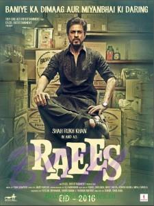 Shahrukh Khan starrer Raees movie poster