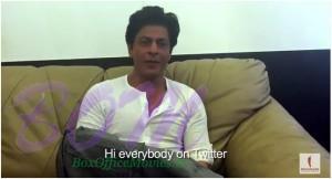 Shahrukh Khan thanks to his twiiter fans