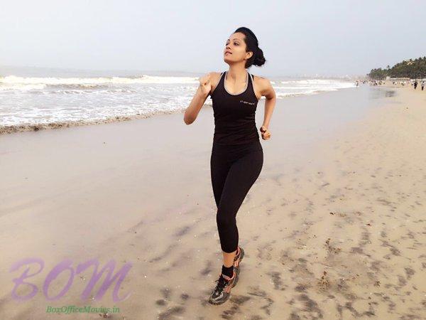 Sheena Chohan exercise running with Sea, Sand and Sun