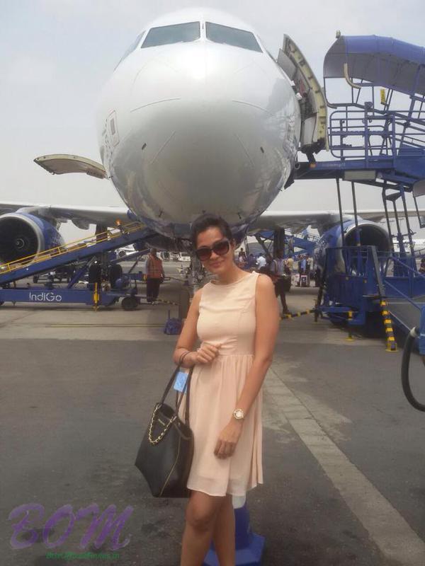 Sheena Chohan latest photo from Mumbai Airport