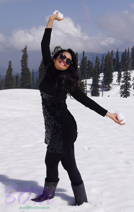 Sheena Chohan with a piece of cloud, from the sky up high