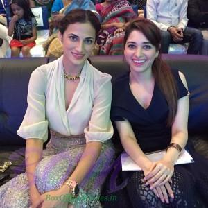 Shilpa Reddy with Tamannaah Bhatia while judging the fashion show at ISB Hyderabad