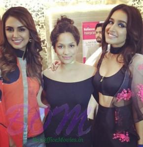 Shraddha Kapoor and Huma Qureshi with Masaba