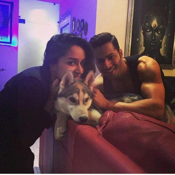 Shraddha Kapoor looking adorable with Varun Dhawan ABCD2