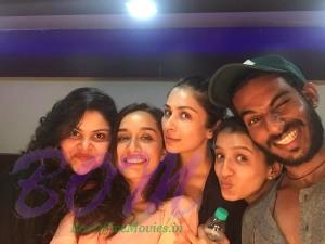 Shraddha Kapoor with Team Baghi recenlty on wrapping day