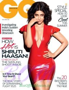 Shruti Haasan sizzling cover girl for GQ India May 2016 issue