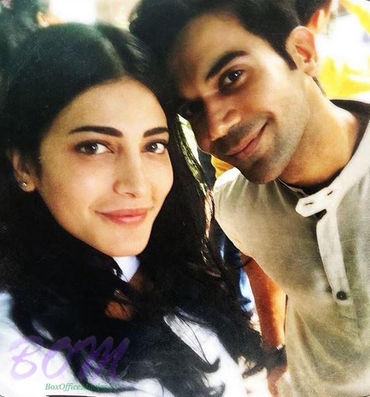 Shruti Haasan selfie with Raj Kumar Rao