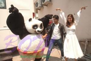 Sidharth Malhotra and Alia Bhatt with KungFuPanda