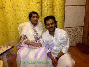 Singer Javed Ali‏ with the greatest of Bollywood Lata Mangeshkar Ji