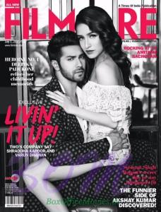 Sizzling Shraddha Kapoor with Varun Dhawan on the cover page of Filmfare July 2015 Issue