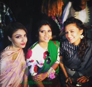 Soha Ali Khan with Konkona Sen and Mini Mathur