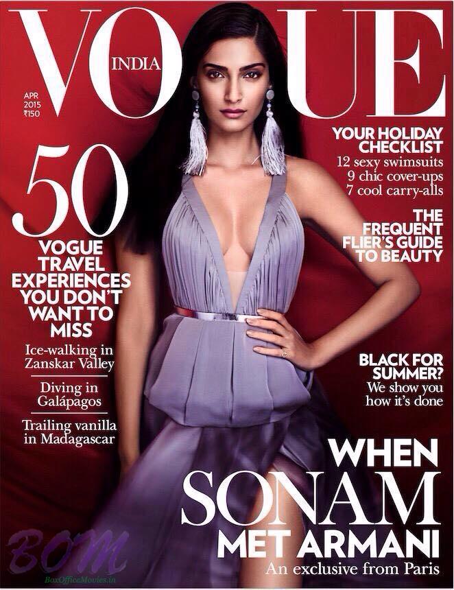 Sonam Kapoor for Vogue India Magazine Apr 2015 Issue