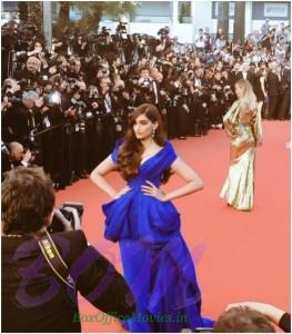 Sonam Kapoor looking amazing in this red carpet at Cannes 2015