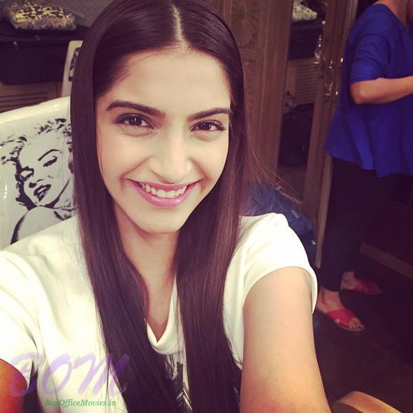 Sonam Kapoor selfie - ready to take the flight to Cannes