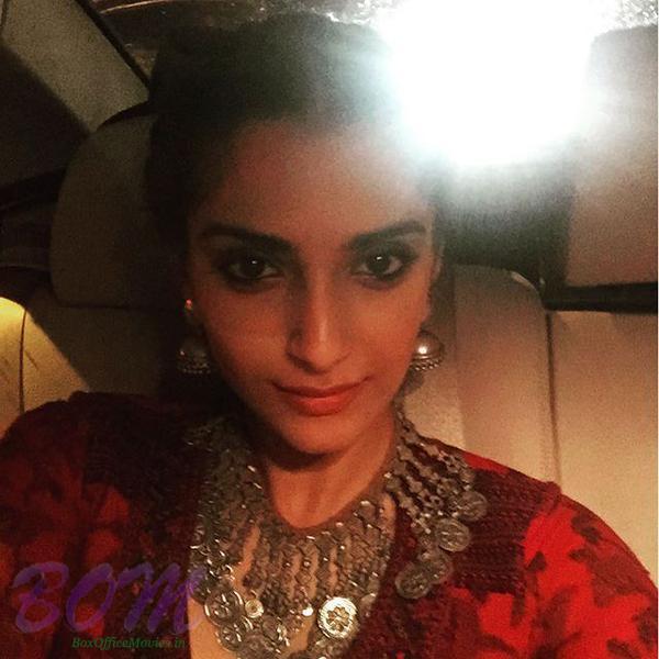 Sonam Kapoor ‏selfie on 23 July 2015