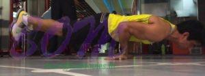 Sonu Sood doing a Mayurasana Yoga pose