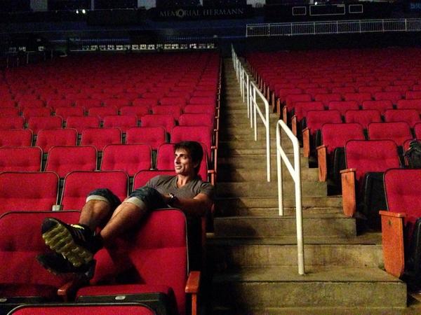 Sonu Sood durng a rehearsals in Houston on 19 Sep 2014