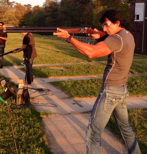 Sonu Sood says Had a great time at the shooting range in Washington.Clay pigeon shooting is one of the most exciting experience.