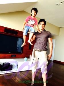 Sonu Sood with Farah Khan son Czar