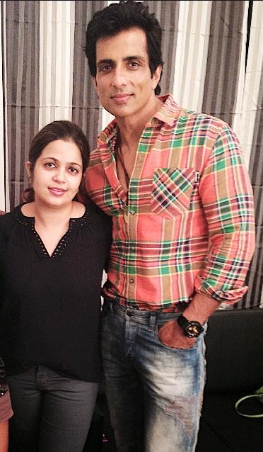 Sonu Sood with Sister Gunnu