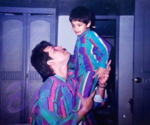 Sooraj Pancholi ‏with Father Aditya Pancholi