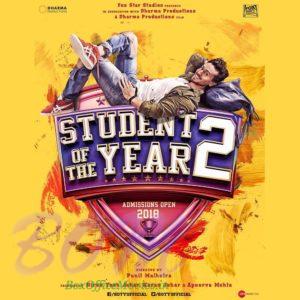 Student Of The Year 2 movie teaser poster