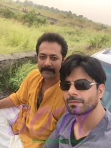 Sudhir Mishra with Rahul Bhat last dat of Devdas shoot