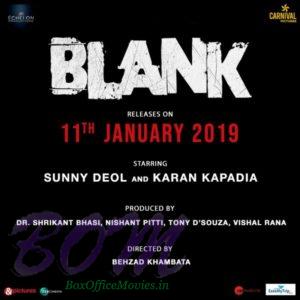 Sunny Deol and Karan Kapadia starrer BLANK movie announcement picture
