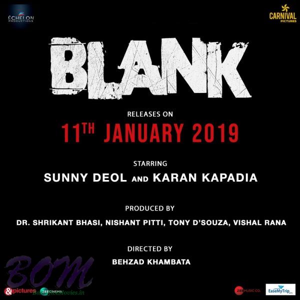Sunny Deol and Karan Kapadia starrer BLANK movie announcement picture