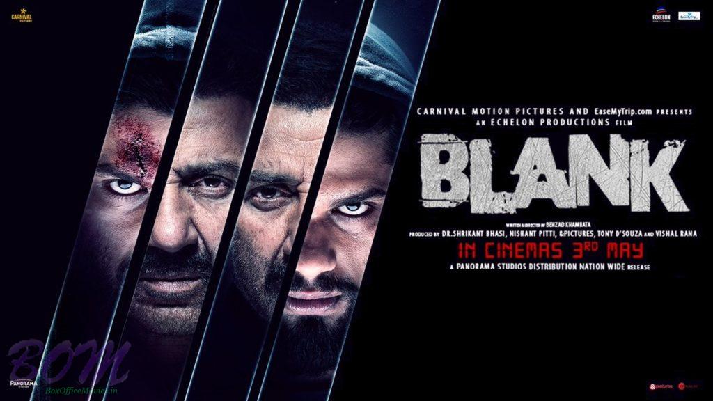 Sunny Deol and Karan Kapadia starrer Blank film poster